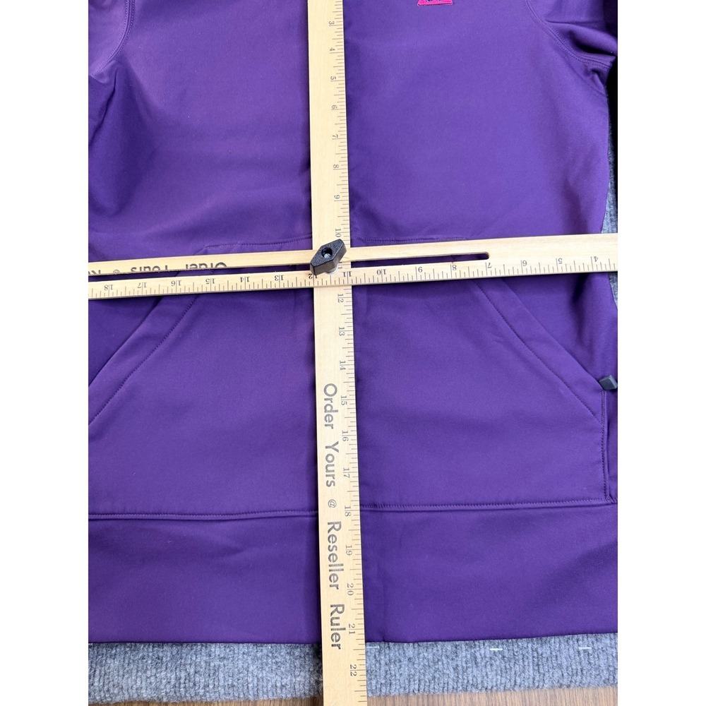 Nike ACG Purple Softshell Hoodie Jacket Womens Small Full Zip Fleece Lined Hikin - Picture 8 of 13